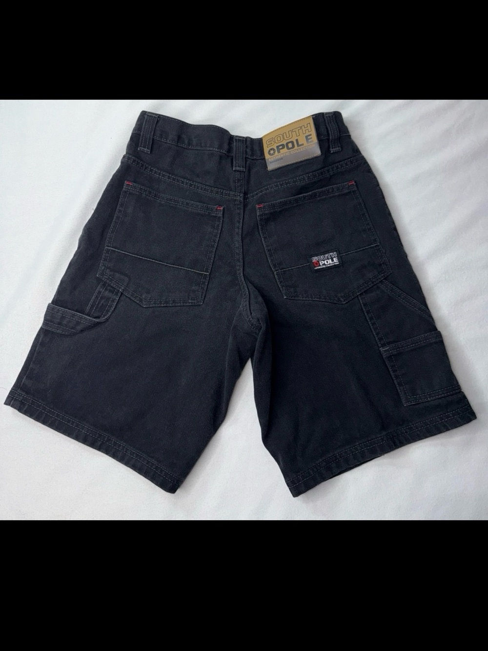 South Pole Black Cargo Shorts for Men